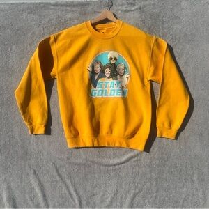 Golden Girls Size M Yellow Gold Color Sweatshirt Funny Stay Golden Retro